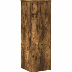 vidaXL Plantenstandaard 33x33x100 cm bewerkt hout gerookt eikenkleurig