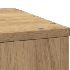 vidaXL Plantenstandaard 33x33x100 cm bewerkt hout artisanaal eiken