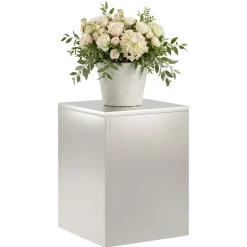 vidaXL Plantenstandaard zilver 30 x 30 x 40 cm Staal