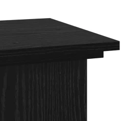 vidaXL Plantenstandaard Zwart eiken 33 x 33 x 60 cm Bewerkt hout