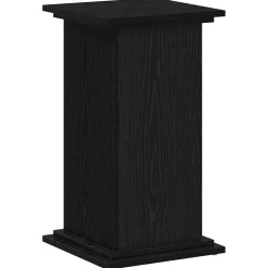 vidaXL Plantenstandaard Zwart eiken 33 x 33 x 60 cm Bewerkt hout