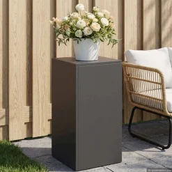 vidaXL Plantenstandaard Zwart 30 x 30 x 60 cm Staal