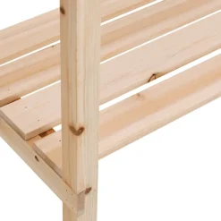 vidaXL Plantentafel met schap 78x38x82,5 cm massief vurenhout