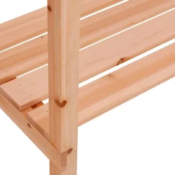 vidaXL Plantentafel met schappen 78x38x82,5 cm vurenhout bruin