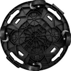 vidaXL Plantentrolley met wielen 275 kg diameter 40 cm zwart