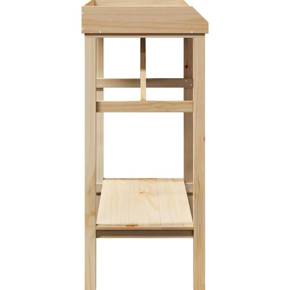 vidaXL Planttafel Naturel 75 x 40 x 90 cm Stevig vurenhout