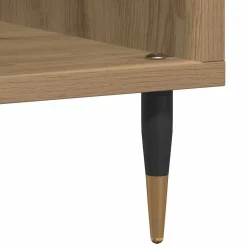 vidaXL Platenkast artisanaal eikenkleurig 100 x 38 x 48 cm