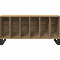 vidaXL Platenkast artisanaal eikenkleurig 100 x 38 x 48 cm