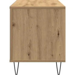 vidaXL Platenkast artisanaal eikenkleurig 100 x 38 x 48 cm