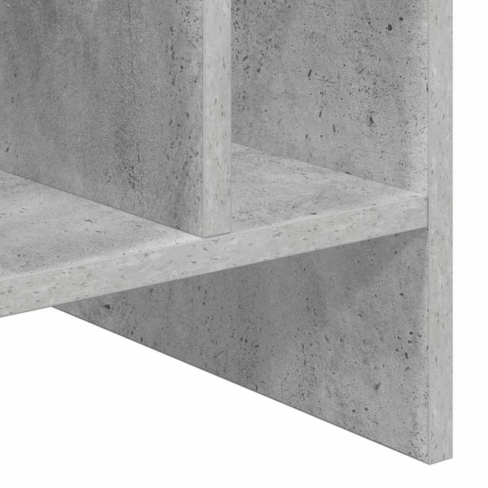 vidaXL Platenkast Beton Grijs 78.5 x 35 x 45 cm Bewerkt hout