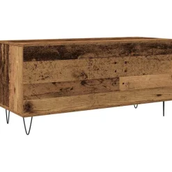 vidaXL Platenkast Oud hout 100 x 38 x 48 cm Bewerkt hout