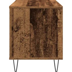 vidaXL Platenkast Oud hout 100 x 38 x 48 cm Bewerkt hout