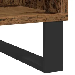 vidaXL Platenkast Oud hout 100 x 38 x 48 cm Bewerkt hout