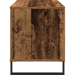 vidaXL Platenkast Oud hout 100 x 38 x 48 cm Bewerkt hout