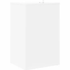 vidaXL Platenkast Wit 38 x 33 x 61 cm Bewerkt hout