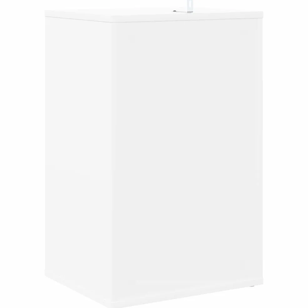vidaXL Platenkast Wit 38 x 33 x 61 cm Bewerkt hout