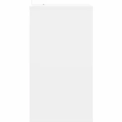 vidaXL Platenkast Wit 38 x 33 x 61 cm Bewerkt hout