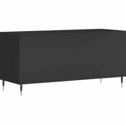 vidaXL Platenkast 100x38x48 cm bewerkt hout zwart