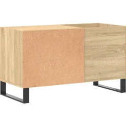 vidaXL Platenkast 85x38x48 cm bewerkt hout sonoma eikenkleurig