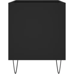vidaXL Platenkast 85x38x48 cm bewerkt hout zwart