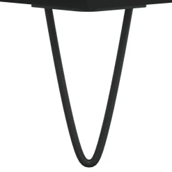 vidaXL Platenkast 85x38x48 cm bewerkt hout zwart