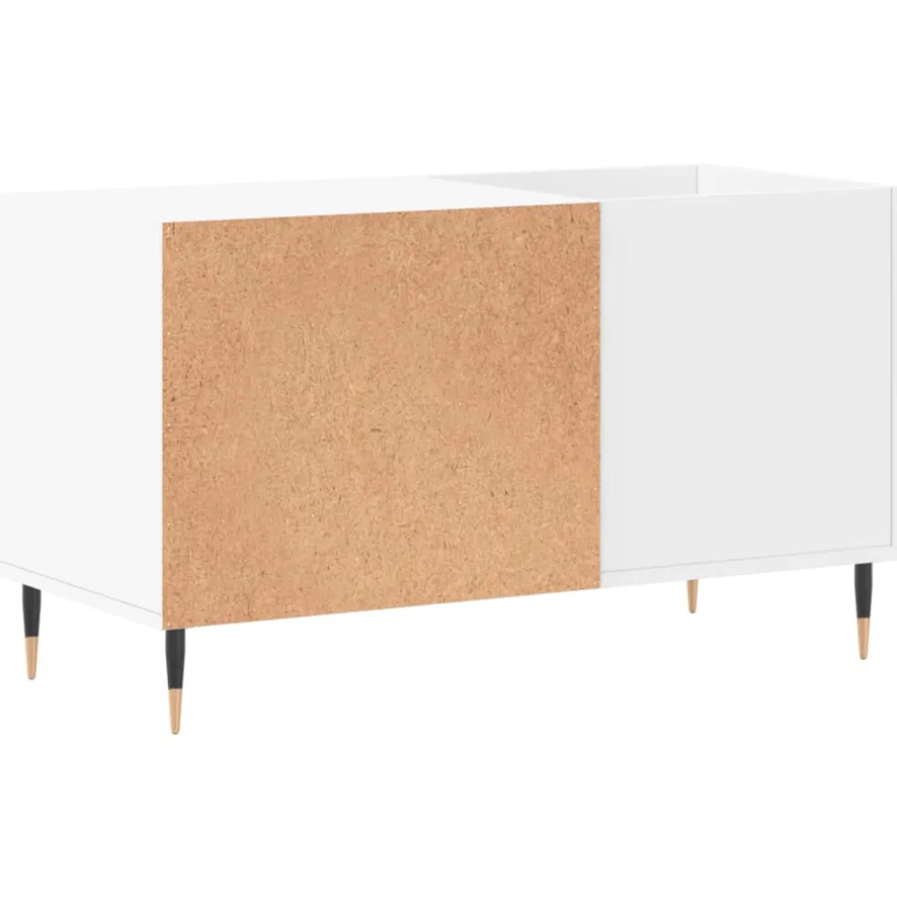 vidaXL Platenkast 85x38x48 cm bewerkt hout wit