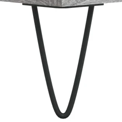 vidaXL Platenkast 85x38x48 cm bewerkt hout grijs sonoma eikenkleurig