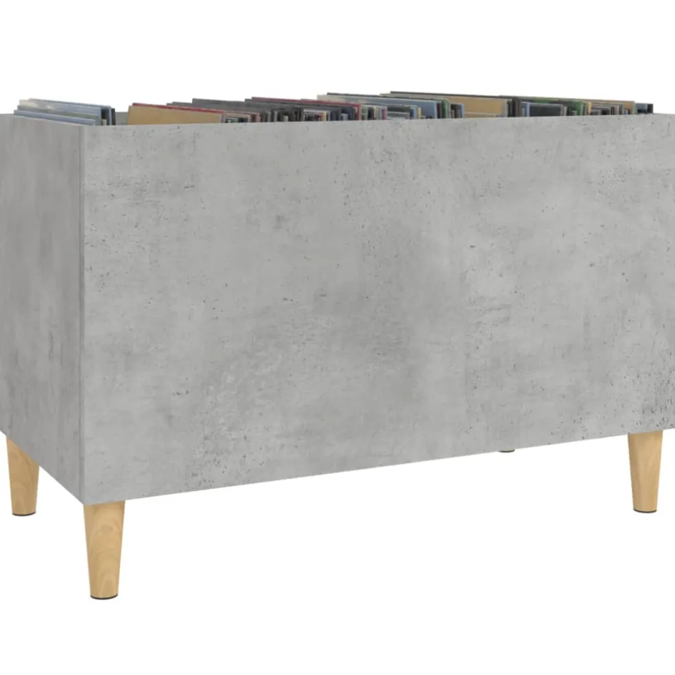 vidaXL Platenkast 74,5x38x48 cm bewerkt hout betongrijs