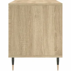 vidaXL Platenkast 100x38x48 cm bewerkt hout sonoma eikenkleurig