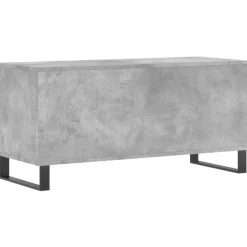 vidaXL Platenkast 100x38x48 cm bewerkt hout betongrijs