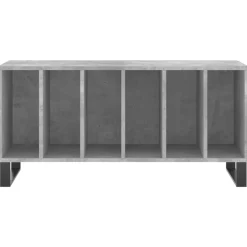vidaXL Platenkast 100x38x48 cm bewerkt hout betongrijs