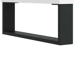 vidaXL Platenkast 84,5x38x89 cm bewerkt hout wit