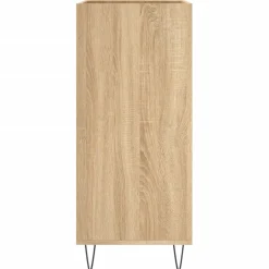 vidaXL Platenkast 84,5x38x89 cm bewerkt hout sonoma eikenkleurig