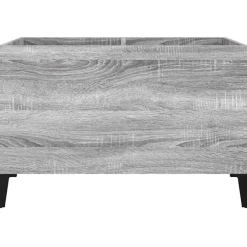 vidaXL Platenkast 74,5x38x48 cm bewerkt hout grijs sonoma eikenkleurig