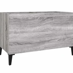 vidaXL Platenkast 74,5x38x48 cm bewerkt hout grijs sonoma eikenkleurig