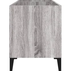 vidaXL Platenkast 74,5x38x48 cm bewerkt hout grijs sonoma eikenkleurig