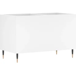 vidaXL Platenkast 74,5x38x48 cm bewerkt hout wit