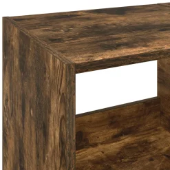 vidaXL Platenspeler Steun Gerookt eiken 82 x 39,5 x 82,5 cm