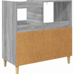 vidaXL Platenspeler Steun Grijs Sonoma 82 x 39,5 x 82,5 cm