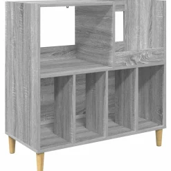vidaXL Platenspeler Steun Grijs Sonoma 82 x 39,5 x 82,5 cm