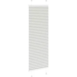 vidaXL Plissé rolgordijn 40x100 cm stofbreedte 39,4 cm lichtgrijs