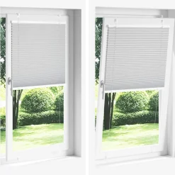 vidaXL Plissé rolgordijn 40x100 cm stofbreedte 39,4 cm lichtgrijs