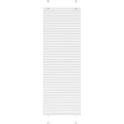 vidaXL Plissé rolgordijn 40x100 cm stofbreedte 39,4 cm polyester wit