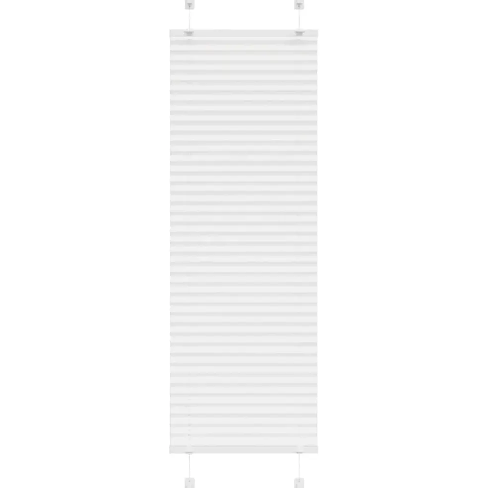 vidaXL Plissé rolgordijn 40x100 cm stofbreedte 39,4 cm polyester wit