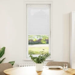 vidaXL Plissé rolgordijn 40x100 cm stofbreedte 39,4 cm polyester wit