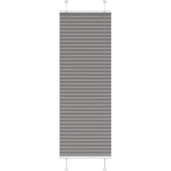 vidaXL Plissé rolgordijn 40x100 cm stofbreedte 39,4 cm antraciet