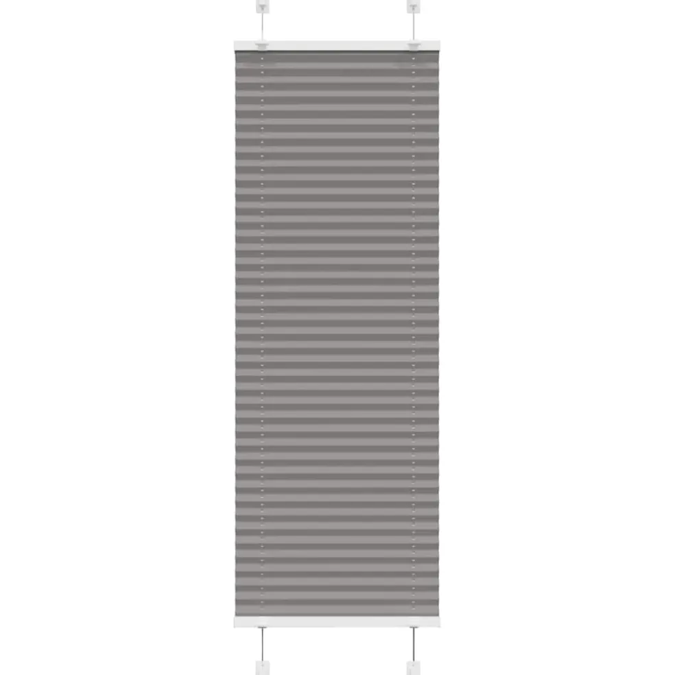 vidaXL Plissé rolgordijn 40x100 cm stofbreedte 39,4 cm antraciet