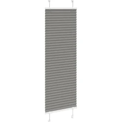 vidaXL Plissé rolgordijn 40x100 cm stofbreedte 39,4 cm antraciet