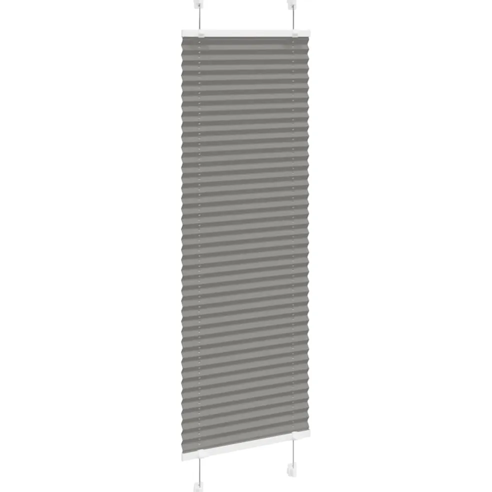 vidaXL Plissé rolgordijn 40x100 cm stofbreedte 39,4 cm antraciet
