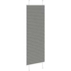 vidaXL Plissé rolgordijn 40x100 cm stofbreedte 39,4 cm antraciet